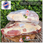 Beef SILVERSIDE Australia RALPHS grade *A* (random cattle) frozen WHOLE CUT +/-10kg dimension 55x30x15cm (price/kg)